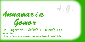 annamaria gomor business card